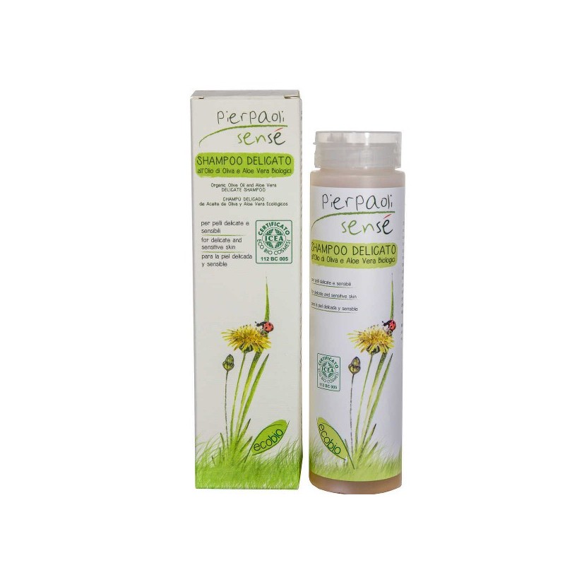 Champú ecológico suave para bebé y niño con aceite de oliva y aloe vera BIO Sensé 200 ml