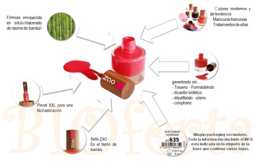 Esmaltes de uñas naturales Zao Make Up