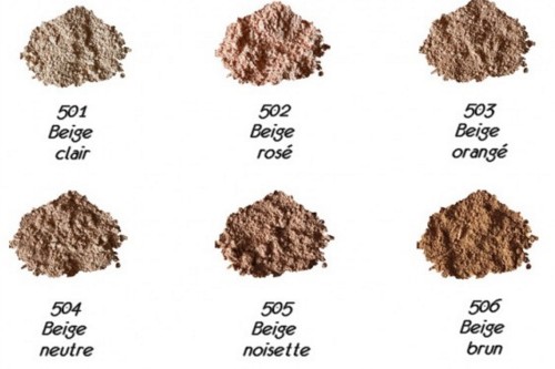 colores polvo mineral maquillaje zao make up mineral silk