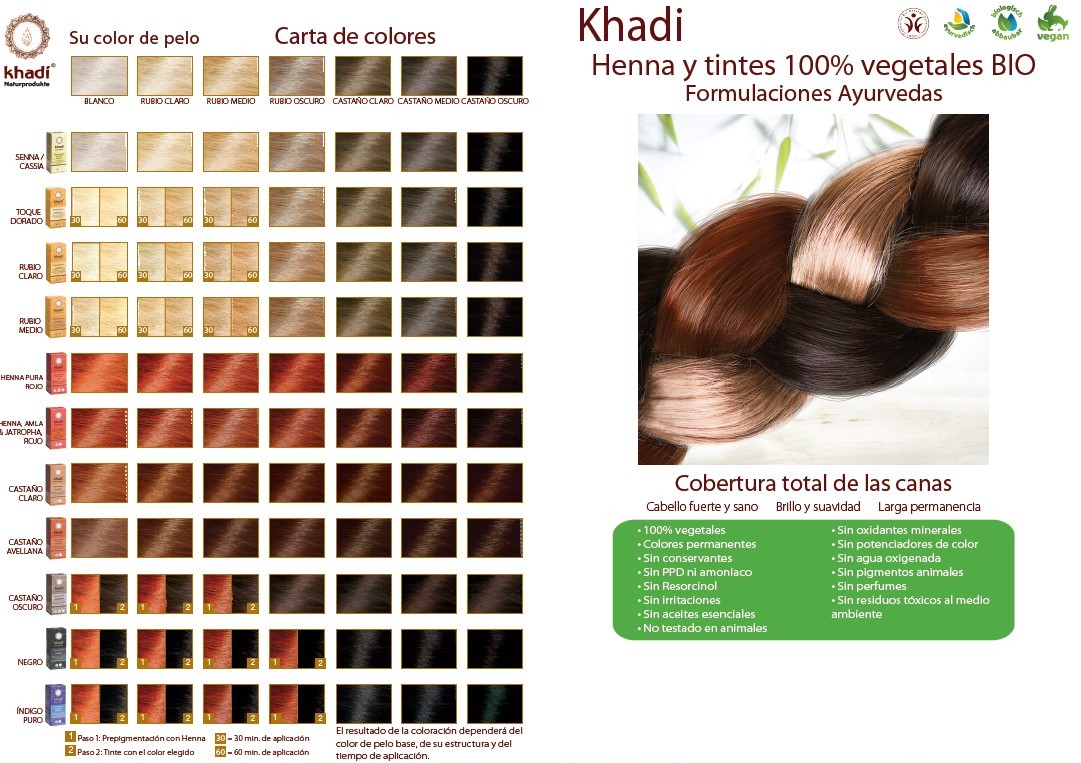 khadi tintes vegetales BIOferta