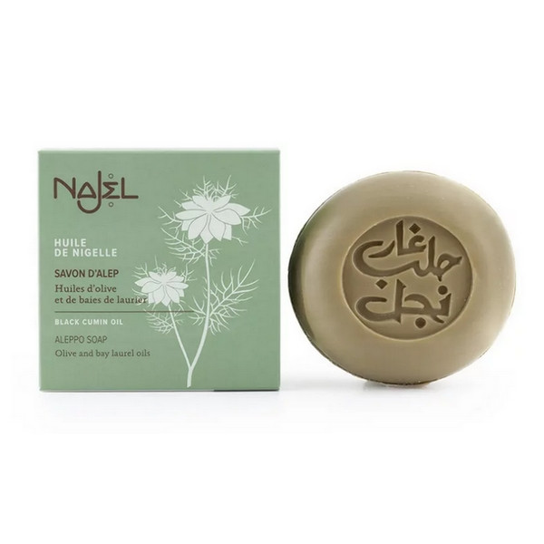 Por Alianza Bienes Jabón de Alepo natural - Comino negro - Reequilibrante - Najel - 100 g. - BIOFERTA Por Alianza Bienes Jabón de Alepo natural - Comino negro - Reequilibrante - Najel - 100 g. - BIOFERTA