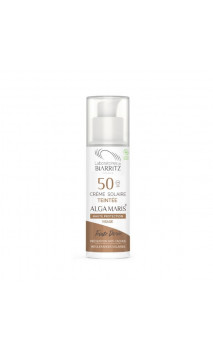 Crème solaire naturelle TEINTÉE Dorée SPF 50 - VISAGE - ALGA MARIS -  50 ml.