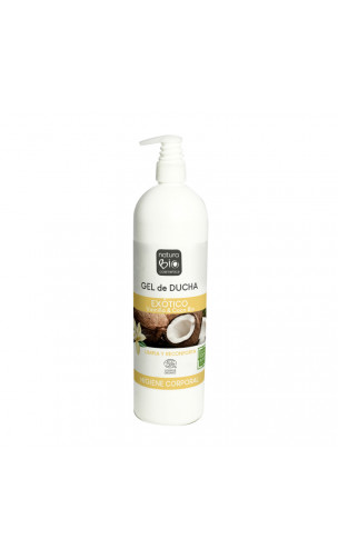 Gel de ducha ecológico Exótico - Vainilla & Coco bio - Naturabio cosmetics - 740 ml.