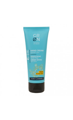 Crema de manos ecológica Alga Chlorella & Sal Marina - Piel sensible - GRN Shades of nature - 75 ml.