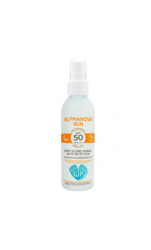 Protecteur solaire naturel SPRAY facteur 50 Hypoallergénique FAMILLE -  Alphanova Sun - 150 gr.