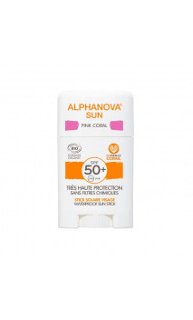 Stick Protecteur solaire naturel SPF50+ ROSE - Alphanova Sun - 12g