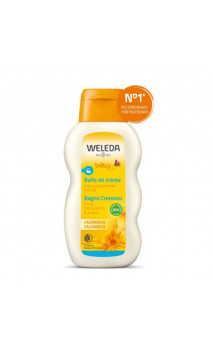 Bain crème bio au calendula pour bébé - Weleda - 200 ml.