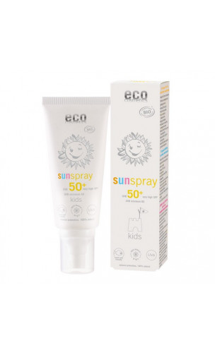 Spray solaire bio SPF 50+ Enfant - Protection très élevée - EcoCosmetics - 100 ml