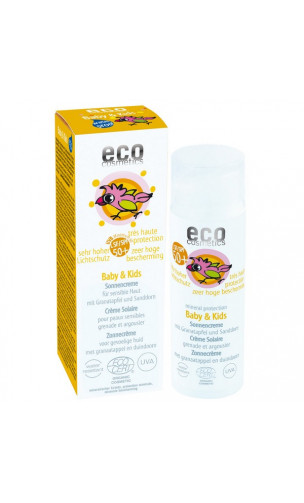 Crema solar ECO Baby & Kids SPF 50+ muy alta protección - Granada y Oliva - EcoCosmetics - 50 ml