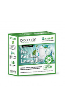 Pastillas para lavavajillas ecológicas - Tabletas hidrosolubles - Biocenter - 40 ud.