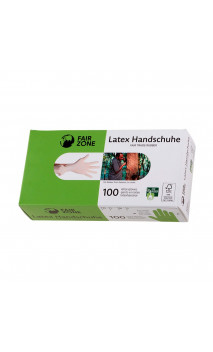 Gants Latex jettables L - Certifiés FSC - Fair Squared - 100 Utés