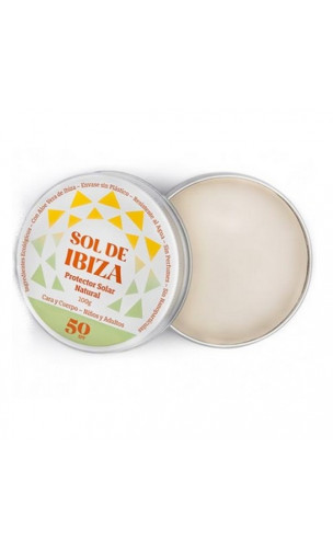 Protector solar natural SPF30 - Sin dióxido de titanio & Sin perfume - Sol de Ibiza - 100 ml.