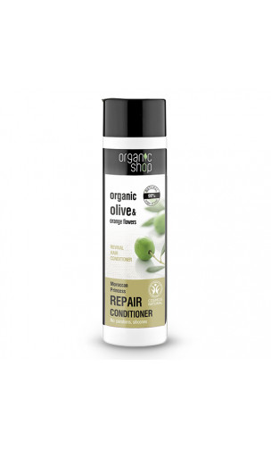 Après-shampoing naturel Revitalisant - Olive & Fleur de oranger - Organic Shop - 280 ml.