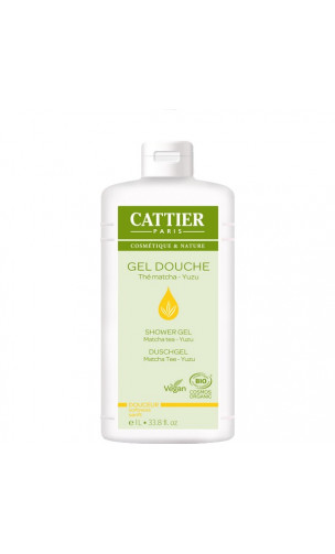 Gel douche bio Douceur - thé matcha - yuzu - Cattier - 1 L