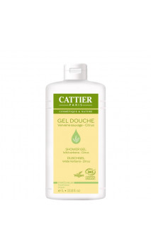 Gel douche bio Fraîcheur verveine sauvage - citrus - Cattier - 1 L