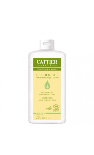 Gel douche bio Fraîcheur verveine sauvage - citrus - Cattier - 1 L