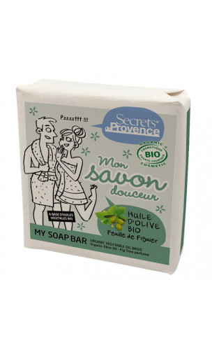 Savon BIO à l'huile d'olive & feuille de figue - Secrets de Provence - 100 gr.