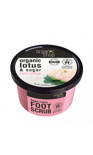 Exfoliante para pies natural - Azúcar de Loto - Organic Shop - 250 ml