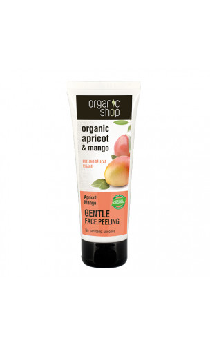 Peeling facial naturel Doux - Abricot et Mangue - Organic Shop - 75 ml