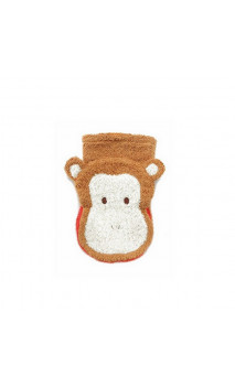 Gant de toilette Marionnette - Coton biologique - SINGE Enfant- Fürnis - 1 unité
