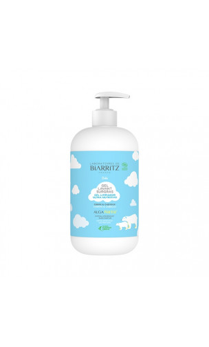 Gel limpiador graso ecológico Bebé - Cuerpo y cabello - Alga Natis - Laboratoires de Biarritz - 500 ml.