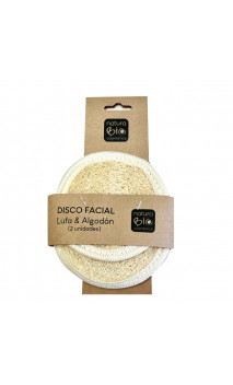 Disque visage Luffa & Coton - NaturaBIO cosmetics - 2 Ud.