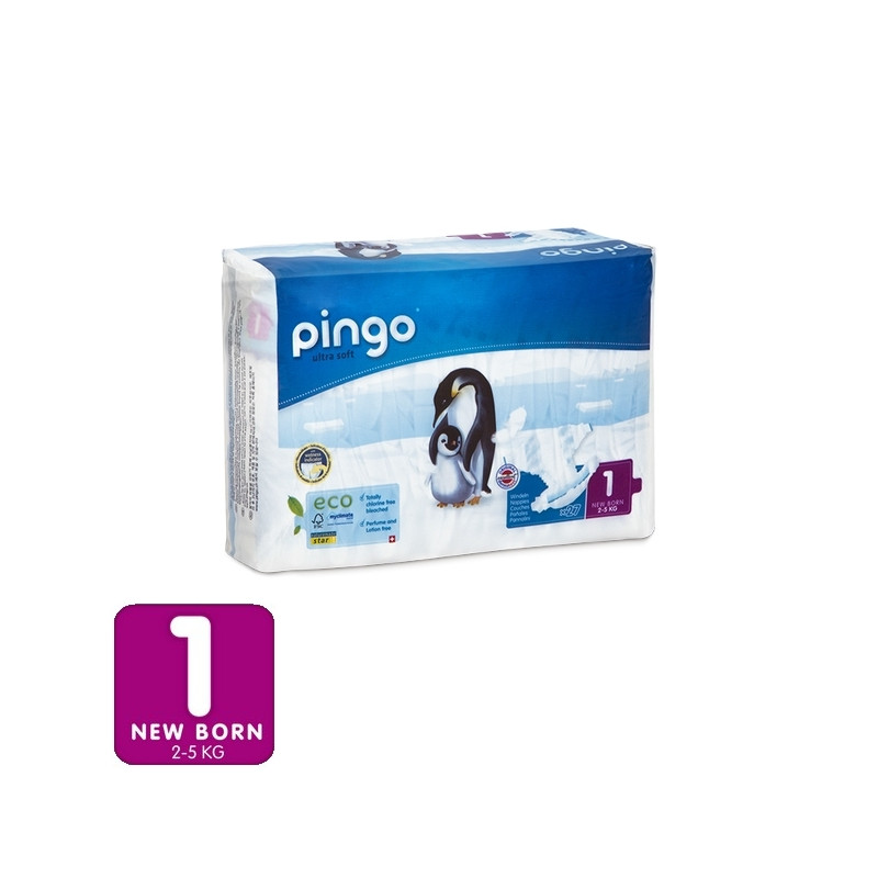 PINGO Pañales-braguitas ecológicos talla 5 junior 28 unidades