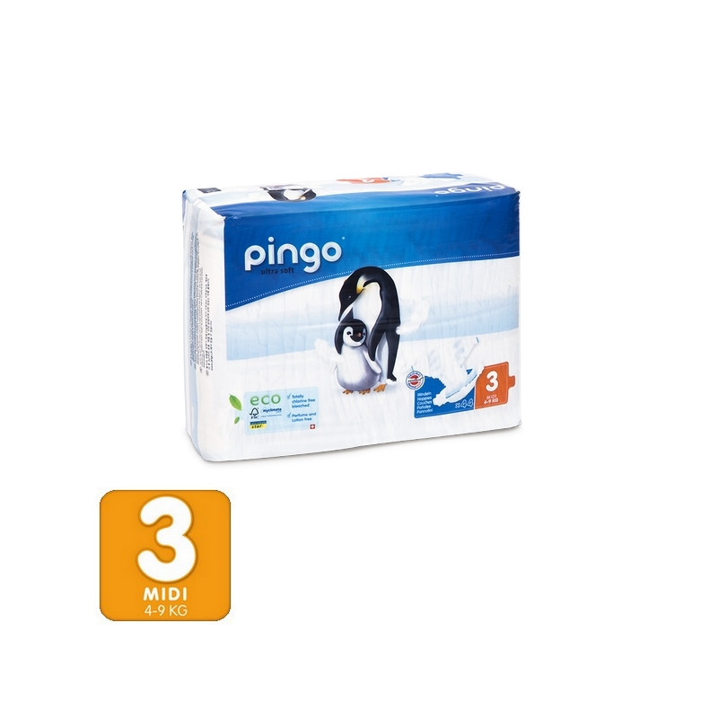 Pañales Ecológicos Pingo Talla 3 (4-9 Kg) PINGO en Mundo Bebé