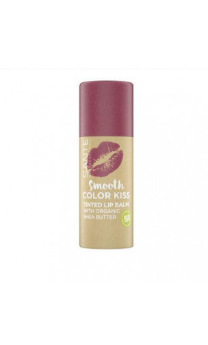 Bálsamo labial ecológico Color Kiss 02 Soft Red - SANTE - 4,5 g.