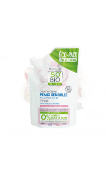 Recarga Gel de ducha ecológico Protector Aloe Piel sensible (Sin Sulfatos) - SO'BiO étic - 650 ml.