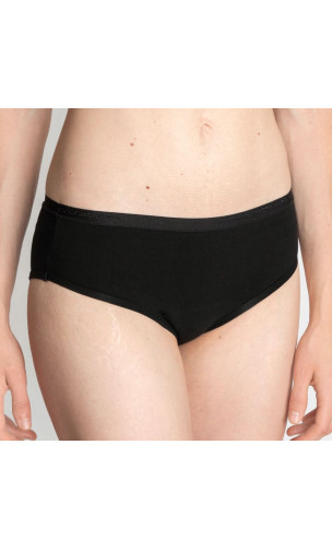 Classique ESSENCE Noire - Modéré - Culotte menstruelle Coton BIO GOTS  - Cocoro Intim - 1 unité