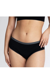 YUA Natural - Bandeau Noir en Coton Bio Certifié GOTS