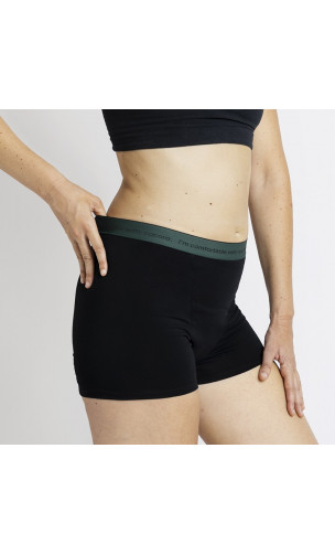 Short ESSENCE PLUS Verde - Abundante - Short menstrual - Algodón Orgánico GOTS  - Cocoro Intim - 1 unidad