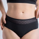 Classique MOERI Noire - Modéré - Culotte menstruelle Coton BIO GOTS - Cocoro Intim - 1 unité