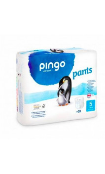 Couches-culottes écologiques Taille 5 (Paquet de 28) 12-25 kg - PINGO