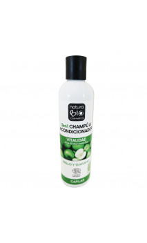 Champu & acondicionador Bio 2 en 1 - Vitalidad Aloe & manzana - Naturabio Cosmetics - 250 ml