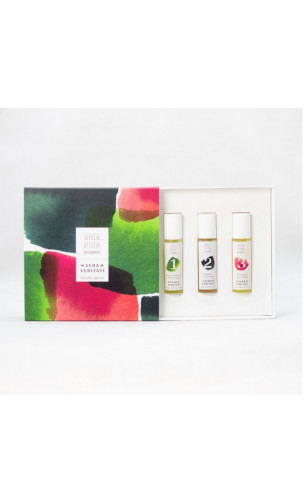 Pack parfums bio Vera veritati - Roll-on Fraîcheur, Sens et Motivation - Amapola Biocosmetics