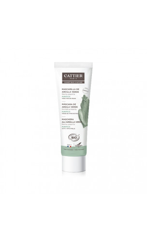 Masque BIO à l'argile verte - Cattier - 100 ml.