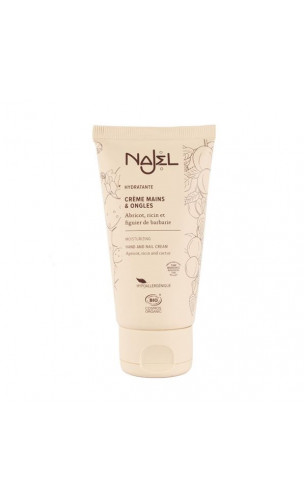 Crème mains et ongles BIO - Hydratante - Abricot et Figuier de Barbarie - Najel - 75 ml.