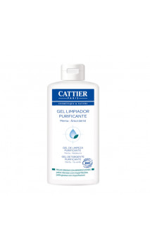 Gel nettoyant Purifiant Bio pour peaux grasses à imperfections - Cattier - 200 ml.