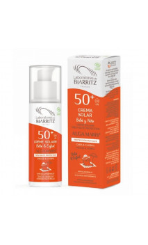 Crema solar natural BEBÉ NIÑOS SPF 50+ - ALGA MARIS -  100 ml.