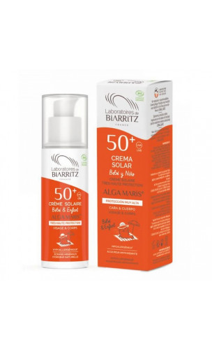 Protecteur solaire naturel Visage & Corps SPF 50+ Spray - ALGA MARIS -  125 ml.