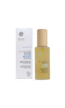 Gel limpiador facial ecológico hombre Todo En Uno (MULTI EFFECT ALL IN ONE FOR MEN FACE WASH) - NAOBAY - 100 ml.
