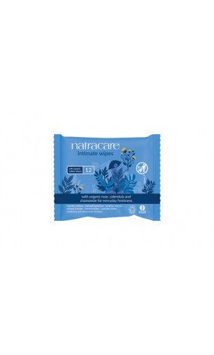 Lingettes intimes BIO - Natracare - 12 Unités.