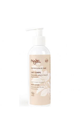 Lait corps bio à la fleur de Tiaré  - Najel - 200 ml.