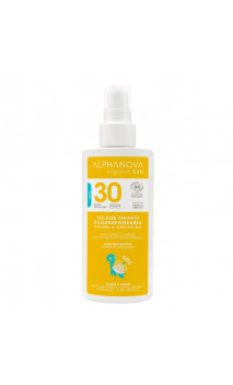 Spray solaire naturel pour enfant facteur 30 - Alphanova Sun Enfant - 125 gr.