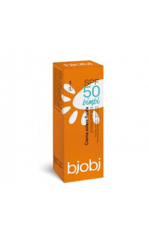 Crema solar ecológica fluida para bebé/niño FPS 50 - Nueva fórmula - Bjobj - 100 ml.