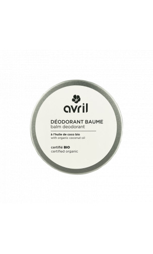 Déodorant BIO - Baume à l'huile de coco - Sans parfum - Avril - 75g