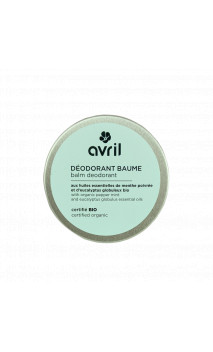 Desodorante ecológico - Bálsamo con aceites esenciales - Menta Eucalipto  - Avril - 75g