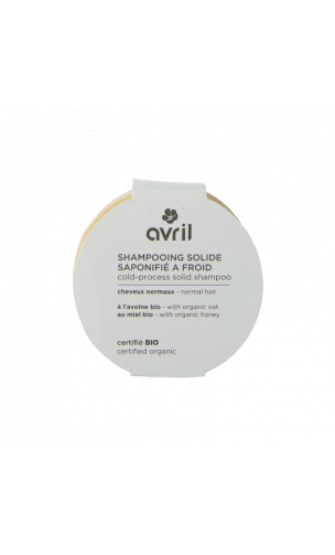 Shampooing solide BIO saponifié a froid -  cheveux normaux - Avril - 100G